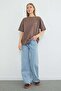 Crew Neck Casual T-Shirt with Heart Accessories - 4