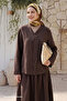 Truvakar Brown Buttoned Sleeve Suit - 4