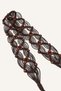 Women's Faux Leather Dark Brown Dress Belt H9055Axns - 4