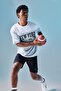 Quick-Drying Oversized Short-Sleeved Printed Light Gray T-Shirt H2908Ax26Sm - 2