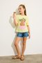 100% Cotton Relax Fit Crew Neck Printed Short Sleeve T-Shirt Girls H3478A826Hs - 2