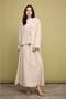 A-Line Linen Beige Maxi Skirt I2717Ax26Hs - 3