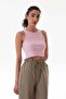 Basic Ribbed Halter Neck Modal Body - 5