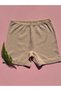 Women's Corded 4-Piece Cotton Lycra Women's Shorts (BLACK-WHITE-TEN-EKRU) - 3