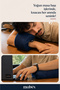 Cama Yapışan Premium Visco Travel and Neck Pillow - with Headphone Gift - 4