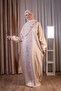 Prayer Dress Oversized Zippered Woven Fabric Crew Neck - 2