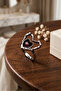 Double Heart Stylish and Modern Design Minimal Adjustable Women's Ring