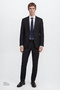 Men's Black Extra Slim Fit Slim Fit Swallow Collar Suit - 7