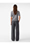 Short Sleeve Crew Neck Color Contrast Layered Knitwear Sweater - 3