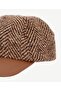 Herringbone Patterned Wool Cap - 2
