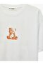 Comfortable Fit Short Sleeve Crew Neck Cotton Teddy Bear T-Shirt with Printed Back - 5