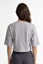 Waist-Tied Wide-Sleeved Natural Viscose Bluz - 3