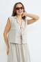2-Piece Set with Tie-Front Jacquard Skirt - 3
