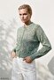 Openwork Green Bomber Jacket - 3