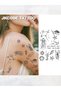OCEAN MINIMAL TATTOO-Herbal Tattoo Stickers INS Style CUTE Design-INS style-Ocean Theme Island St... - 8