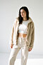 Women's Oversize Zippered Teddy Plush Cardigan - 6