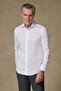 Fabio Non Iron Twill Cotton Comfort Fit White Classic Collar Men's Plain Shirt