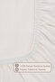 طقم ملاءات سرير مطاطية أساسية مقاس 120x200+28 كريمي - 2