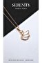 White Enamel Swan Steel Necklace