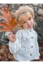 Girl's Shirt and Gabardine Pants Set Ecru - 3