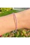 Amethyst Stone Original Natural Stone 2 mm Bracelet - with Stainless Steel Apparatus - 3