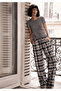 Unisex Cotton Thin Breathable Fabric Pajama Bottoms