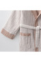 Melinda Children's Bathrobe 100% Organic Cotton Muslin Woven Terra - 4