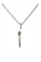 Antique Knife Wedge Figured Necklace – Zamak Plated Unisex Accessory with 60 cm Chain