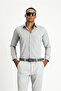 Long Sleeve Slim Fit Slim Fit Classic Print Cotton Easy-Iron Shirt - 2