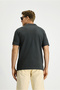Regular Fit Cotton Embroidered Pocket Non-Curling Polo Neck T-Shirt - 5