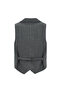 سترة كلاسيكية ضيقة من الصوف مخططة بقصة ضيقة وصدرية مزدوجة - 2