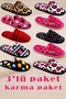 3 Pack 3 Home Slippers Dowry Slippers Winter Slippers No Sound Lightweight Sole