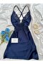 Women's 3-Piece Satin Nightgown Shorts Dowry Set - 6