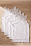 Pack of 5 Basic White Boys' Undershirts