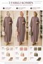 Women's Sandy Hijab Shirt Dress Abaya-Mink - 8