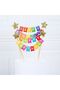 Style 1 Mini Happy Birthday Cake Bunting Banner Cake Decoration Garland Handmade Pennant For Birthda - 3