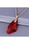 1-Red-50cm Movie Jewelry Simple Fashion Wizard Magic Stone Necklace Red Acrylic Pendant Jewelry Men