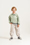 Boys' Half-Zip Sweatshirt, Striped T-Shirt and Jogger Pants 3-Piece Set 9112 Spr - 4