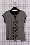 Women's Plus Size Crew Neck Patterned Off-Shoulder Woven Detailed Mother Combed Cotton Blouse - 2