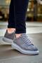 Kb-X500 Kuback Gray Suede High Sole Lace-Up Casual Men's Shoes - 3