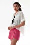 Basic Body Detailed Double Pocket Crop Shirt - 2