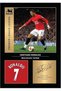 Alayra FramedWall Art Cristiano Ronaldo Manchester United Legends Signed A3 Printed Photo Picture Display Gift For Real Madrid Fans Digitally Reproduced Signature Black Frame with Glass - 2