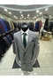 Battal Size Large Size Men's Suit Light Gray - 2