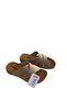 Mink Three-Striped Cross-Leather Orthopedic Daily Slippers - 5