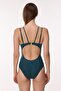 5147 Green Staple Embroidered Swimsuit - 3
