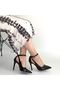Wenni Black Patent Leather Stiletto Shoes - 4