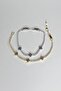 Violet Flower Waterway Steel Bracelet - 3