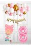 Ballerina Themed My Birthday - Winged Ballerina Girl Foil Balloon Pink Balloon Pink Number Fairy Girl Foil Balloon 1 Year Old