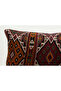 Handmade Vintage Throw Pillow Cover Made from Old Kilim, Wool, 30X50 cm - 2