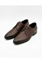 Italian Style Internal and External Natural Leather Patterned Lace-Up Men's Shoes Brown T15254-03 - 3